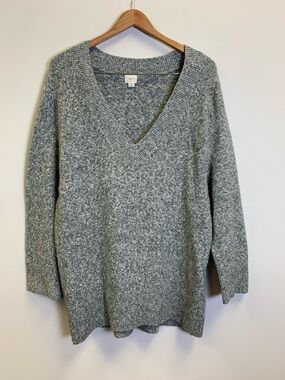 a new day Gray V-Neck Sweater